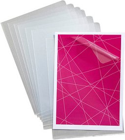 100 Printus Sichthüllen DIN A4 transparent genarbt 0,09 mm