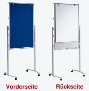 Thumbnail - MAUL Moderationswand professionell 75,0 x 120,0 cm blau, weiß