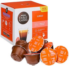 NESCAFÉ DOLCE GUSTO® LUNGO Kaffeekapseln, Arabicabohnen 16 Portionen