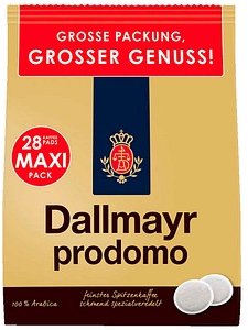 Dallmayr prodomo Kaffeepads, Arabicabohnen 28 Pads
