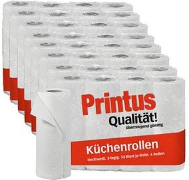 Printus Küchenrollen 3-lagig, 32 Rollen