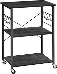 VASAGLE Küchenregal dunkelgrau,schwarz 60,0 x 40,0 x 89,0 cm, 1 St.