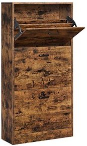 VASAGLE Schuhschrank, LBC030X01 braun keine Fachböden 60,0 x 24,0 x 120,0 cm