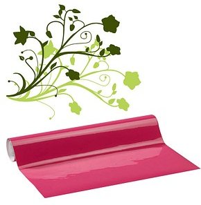 plottiX Vinylfolie permanent rot 31,5 cm x 1,0 m, 1 Rolle