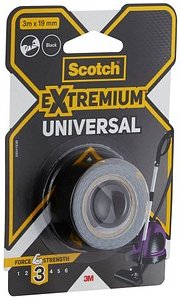 Scotch Extremium™ Universal Gewebeband schwarz 19,0 mm x 3,0 m 1 Rolle