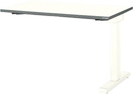 mauser Anbautisch varitos.c weiß, weiß rechteckig rechts 120,0 x 60,0 x 65,0 - 125,0 cm