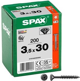 Thumbnail - SPAX® Universalschrauben T20 Senkkopf BLAX 0191040350303 3,5 mm x 30 mm, 200 St.