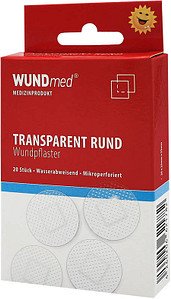 WUNDmed® Pflaster Rund 02-052 transparent 2,5 x 2,5 cm, 20 St.