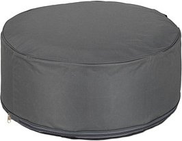 relaxdays aufblasbarer Hocker grau