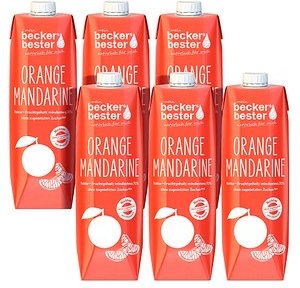 beckers bester ORANGE MANDARINE Fruchtnektar 6x 1,0 l