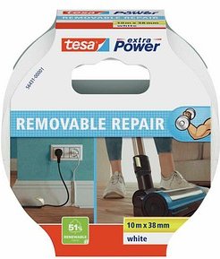 Thumbnail - tesa ECO REPAIR Gewebeband weiß 38,0 mm x 10,0 m 1 Rolle