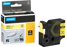 DYMO Schrumpfschlauch RHINO 18058, 19 mm schwarz auf gold