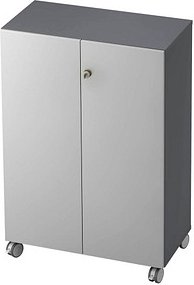 HAMMERBACHER Aktenschrank Profi, V238T3RA/G/5/SG graphit, grau 2 Fachböden 80,0 x 42,0 x 117,2 cm