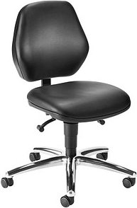 Thumbnail - bimos Arbeitsdrehstuhl schwarz Kunstleder