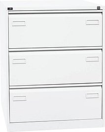 Thumbnail - BISLEY LIGHT Hängeregistraturschrank verkehrsweiß 3 Schubladen 80,0 x 62,2 x 101,6 cm, 1 St.