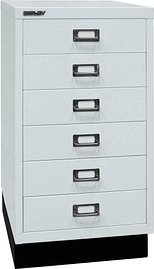 BISLEY MultiDrawer™ L29A36S Schubladenschrank lichtgrau 6 Schubladen 34,9 x 43,2 x 67,0 cm, 1 St.