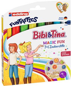 Thumbnail - edding Bibi & Tina FUNTASTICS e-13 Filzstifte farbsortiert, 8 St.