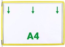 tarifold Sichttafeln mit 5 Aufsteckreitern DIN A4 quer gelb, Öffnung oben, 20 St.