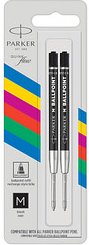 PARKER QUINKflow Basic Kugelschreiberminen M schwarz, 2 St.