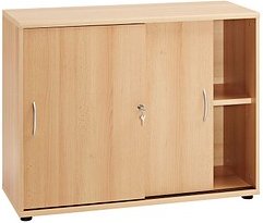 MÖBELPARTNER Schiebetürenschrank Work, 701344 samerberg-buche 1 Fachboden 100,0 x 39,5 x 76,0 cm