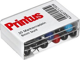Printus Pinnnadeln farbsortiert, 20 St.
