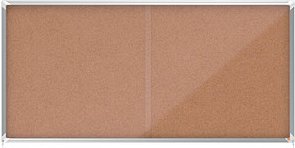 nobo Schaukasten silber 27x DIN A4 200,0 x 6,3 x 97,0 cm, 1 St.