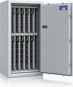 Thumbnail - ISS safe4key Schlüsseltresor lichtgrau mit 720 Haken, Elektronikschloss, 50,0 x 42,0 x 100,0 cm, 1 St.