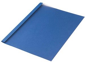 Thumbnail - LMG Thermo-Bindemappen blau Leinenkarton für 20 - 30 Blatt, 50 St.