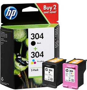 HP 304 (3JB05AE) schwarz, color Druckerpatronen, 2er-Set