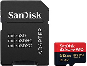 SanDisk Speicherkarte microSDXC-Card Extrem PRO, 512 GB, 1 St.