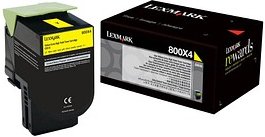 Lexmark 80C0X40 gelb Toner