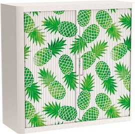 PAPERFLOW easyOffice Tropical Rollladenschrank 60612 2 Fachböden 110,0 x 41,5 x 104,0 cm