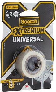 Thumbnail - Scotch Extremium™ Universal Gewebeband weiß 19,0 mm x 3,0 m 1 Rolle