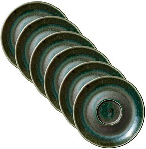 Thumbnail - 6 HEART & SOUL Untertassen Perfect Match Avocado grün 12,0 cm