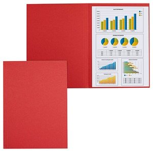 Thumbnail - FALKEN Aktendeckel DIN A4 rot, 100 St.
