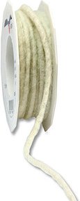 PRÄSENT Kordel aus Wolle Elbe matt creme 5,0 mm x 15,0 m
