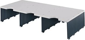 styro Sortierstation Styrodoc Jumbo Aufbaueinheit grau/schwarz mit 3 Fächer