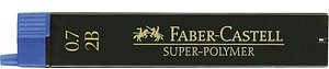 Thumbnail - FABER-CASTELL SUPER-POLYMER Feinminen-Bleistiftminen schwarz 2B 0,7 mm, 12 St.