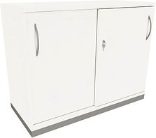 fm Schiebetürenschrank Sidney, 4260429765676 weiß 1 Fachboden 100,0 x 44,2 x 78,1 cm
