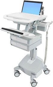 ergotron Visitenwagen StyleView SV44 Laptop grau für 1 Notebook, 1 Tastatur, 1 Maus