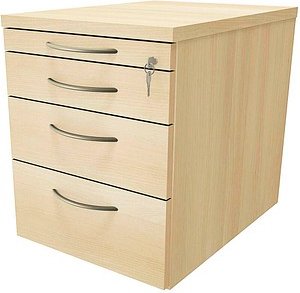 Thumbnail - fm Sidney Rollcontainer königsahorn 4 Auszüge 43,4 x 60,0 x 54,0 cm