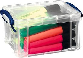 Really Useful Box Aufbewahrungsbox 0,7 l transparent 15,5 x 10,0 x 8,0 cm