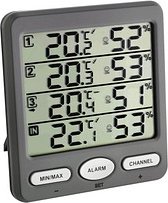 TFA® Klima Monitor 30.3054.10 Wetterstation grau