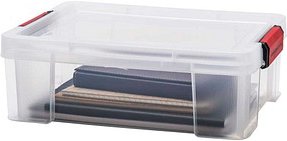 PAPERFLOW CLIP`N STORE Aufbewahrungsbox 9,0 l transparent 38,0 x 29,0 x 13,1 cm, 1 St.