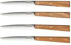 OPINEL Kochmesser Bon Appetit silber, braun glatt, 4 St.