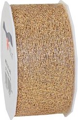 Thumbnail - PRÄSENT Geschenkband Metallic Lace glänzend gold 40,0 mm x 20,0 m