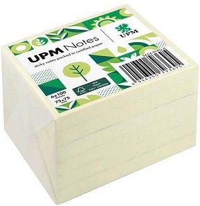 UPM Notes Haftnotizen doppelte Haftung gelb, 6 Blöcke