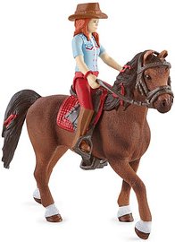 Schleich® Horse Club 42539 bewegliche Hannah & Cayenne Spielfiguren-Set