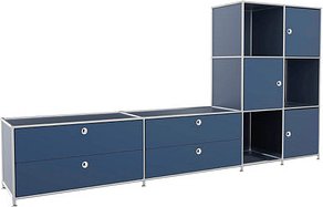viasit Sideboard System4, 83906 violettblau 227,9 x 40,4 x 118,2 cm