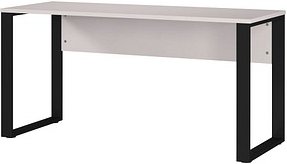 GERMANIA Rovigo Schreibtisch kaschmir rechteckig, O-Fuß-Gestell schwarz 150,0 x 60,0 cm